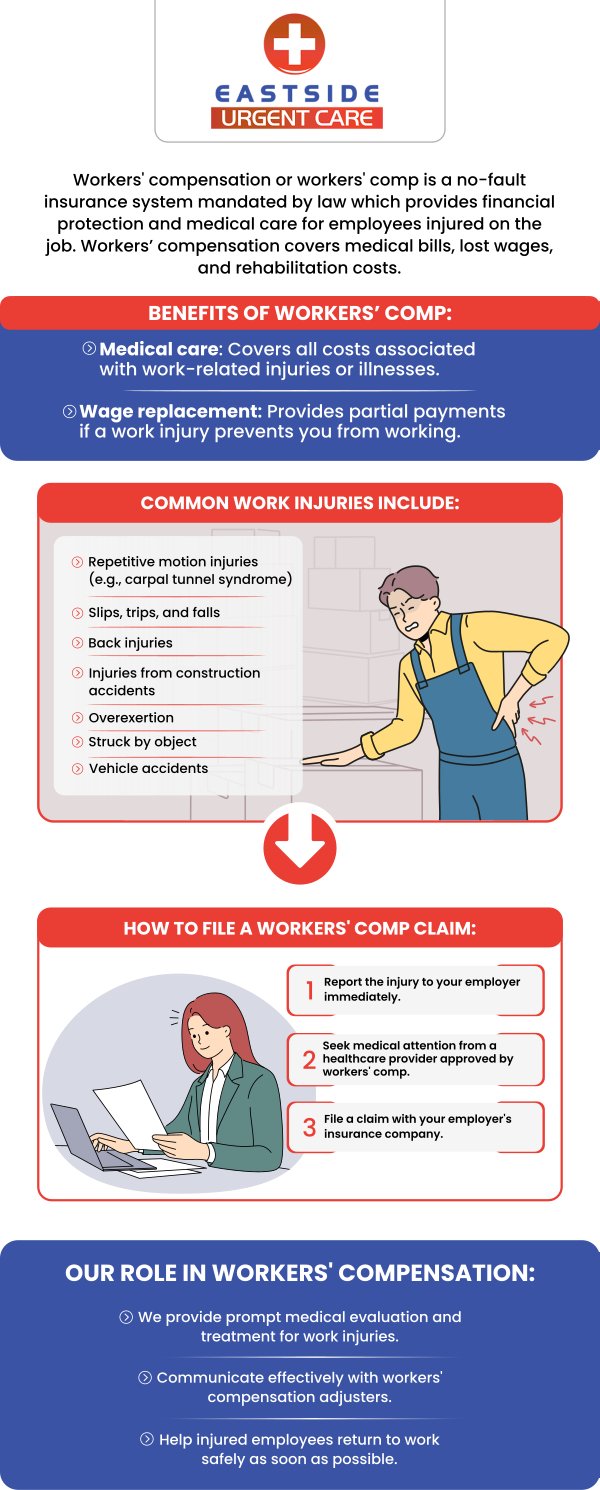 Workers compensation insurance is used when an employee gets injured by their work duties. It may have some benefits for employees who have medical bills or any kind of disability. If you were looking for workers compensation near you, look no further! For more information, contact us or book a same-day priority appointment. We are conveniently located at 988 Ohio Pike, Cincinnati, OH 45245.
