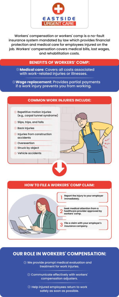 Workers compensation insurance is used when an employee gets injured by their work duties. It may have some benefits for employees who have medical bills or any kind of disability. If you were looking for workers compensation near you, look no further! For more information, contact us or book a same-day priority appointment. We are conveniently located at 988 Ohio Pike, Cincinnati, OH 45245.