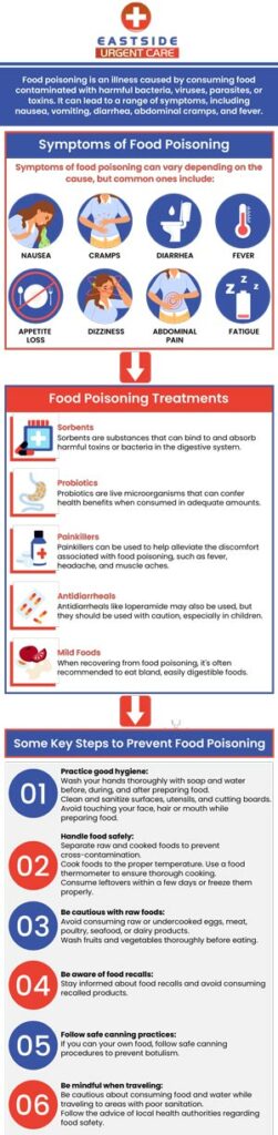 Food poisoning can come at any time, and make you severely sick and feel uncomfortable. Some common symptoms of food poisoning include cramping, nausea, vomiting and diarrhea. Don’t go through it alone, contact Eastside Urgent Care today for treatment. For more information, contact us today or make an appointment. Visit us at 988 Ohio Pike, Cincinnati, OH 45245.