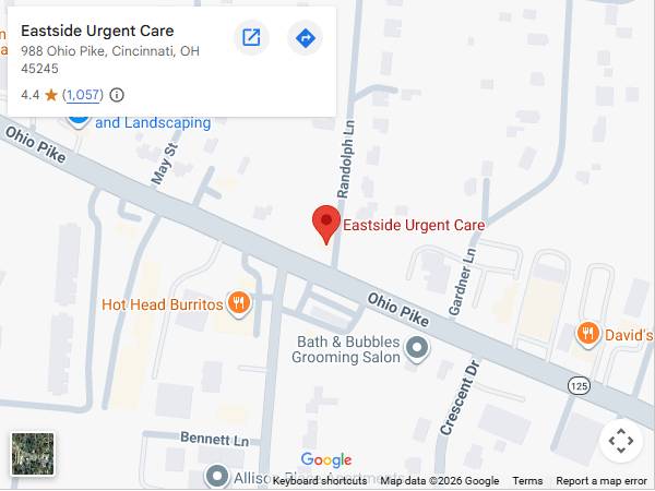 Get Directions to Eastside Urgent Care in Cincinnati, OH
